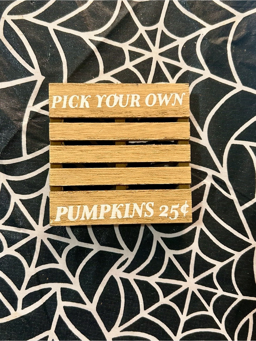 Small “Pick Your Own Pumpkins” decorative accent